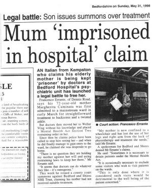 Bedfordshire on Sunday Newspaper - May 1998